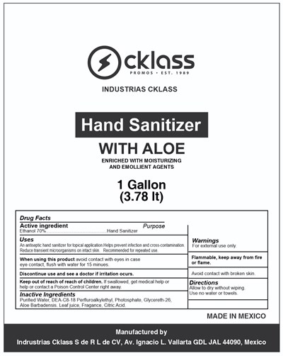 3780 mL Label (Industrias Cklass 3780 mL)